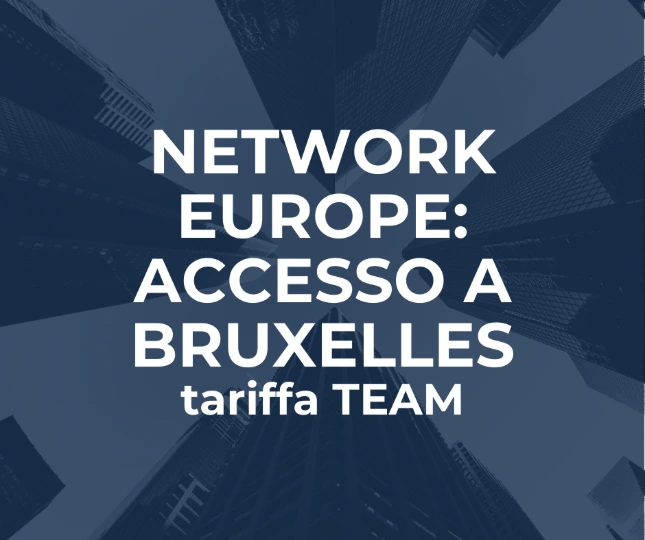 Network Europe: Accesso a Bruxelles (tariffa TEAM)